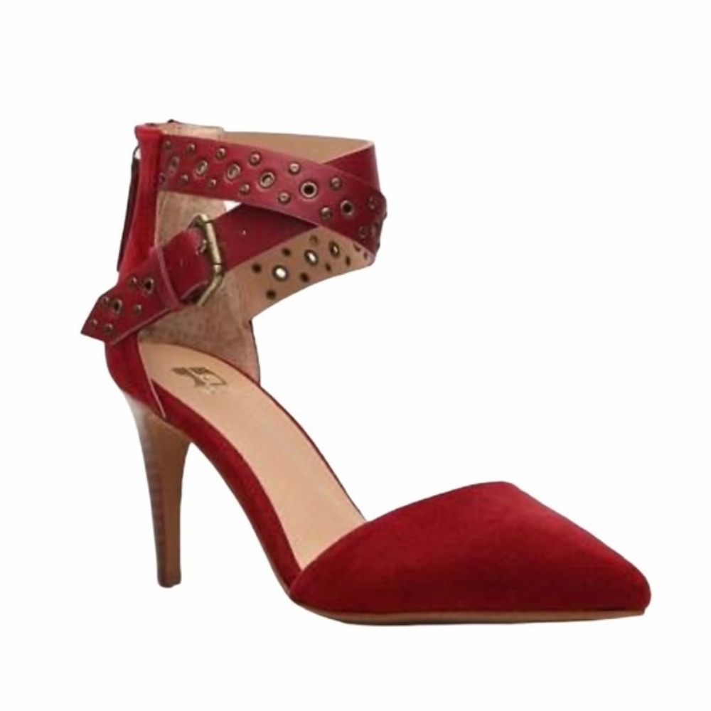 Joe's Red Suede Heels 👠